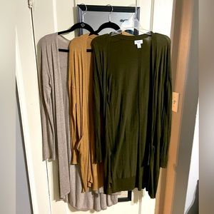 3 cardigans